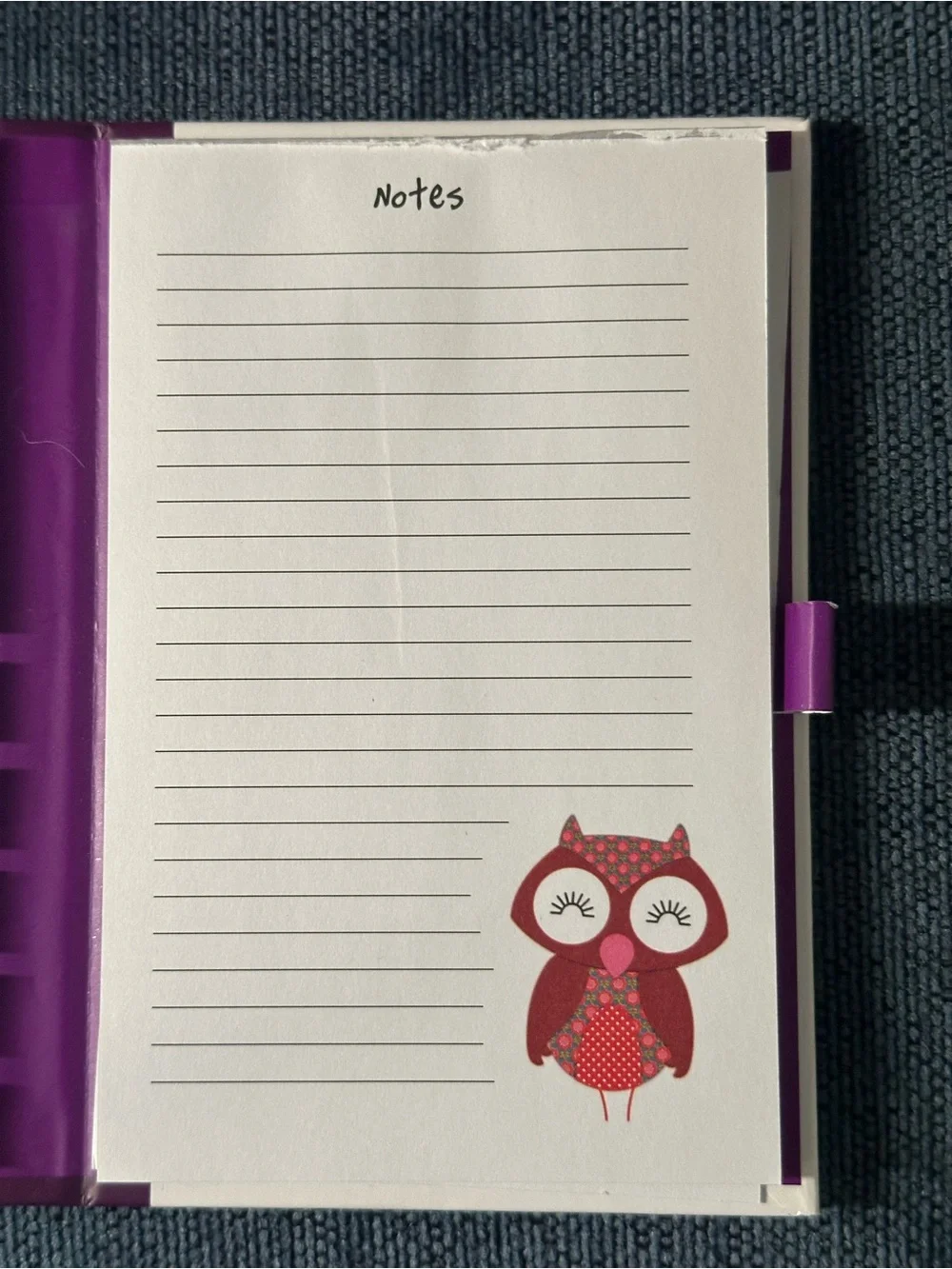 Floral & Owl themed sticky notes and tabs set